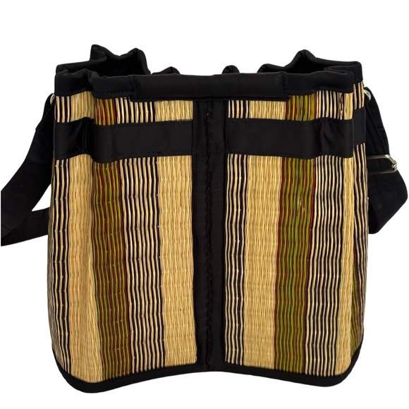 Vintage Bucket Drawstring Straw Bag - Picture 6 of 8